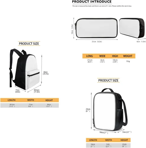 Vista 4 de FOR U DESIGNS Fuego baloncesto impreso niños escuela mochilas viaje mochila libro bolsa
