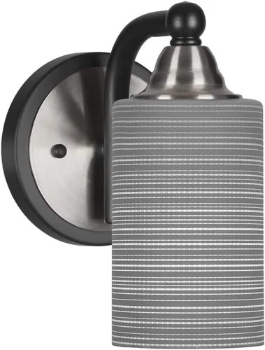 Vista 82 de Toltec Lighting Paramount - Aplique de pared de 1 luz, lámpara de pared para interiores, regulable, compatible con LED de base media, acabado