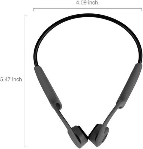 Vista 8 de Auriculares de conducción ósea Bluetooth 5.0 de oído abierto inalámbrico de titanio HiFi estéreo con micrófono a prueba de sudor Auriculares