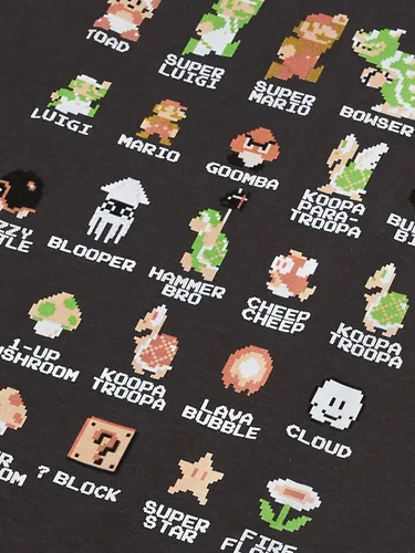 Vista 3 de Nintendo playera con personajes de Nintendo para hombre
