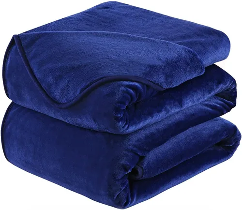 Vista 41 de Manta Snuggle Sac extra mullida, manta de forro polar para viajes, manta para sofá, cama, sofá, manta cálida y suave con patrón a rayas, 50 x 60