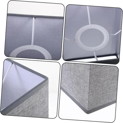 Vista 8 de Lámpara de pie Lámpara de pie Pantalla cuadrada Rectangular Lino Lavable a mano Cubierta de luz de mesa