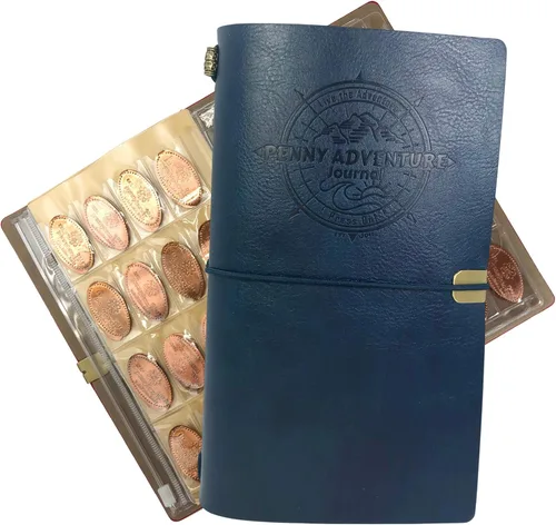 Vista 14 de Pennybandz El Penny Journal tiene capacidad para 146 monedas, el libro definitivo de colección de centavos de recuerdo para tu colección de monedas