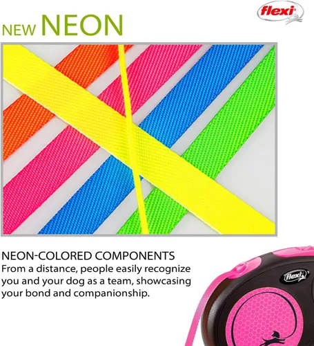 Vista 7 de Flexi Cinta Neón Rosa Pequeña 16.4 ft
