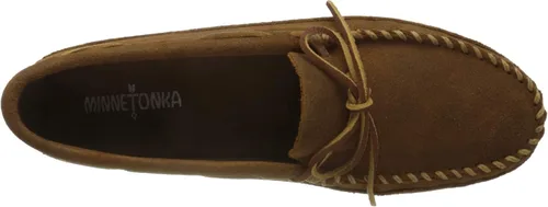 Vista 5 de Minnetonka Suela suave de doble parte inferior para hombre, Marrón