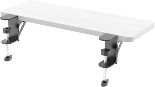 Vista 8 de Y&J Bandeja para teclado, mesas plegables sin perforaciones, cajón para debajo de la mesa, abrazadera ergonómica para bandeja de extensión