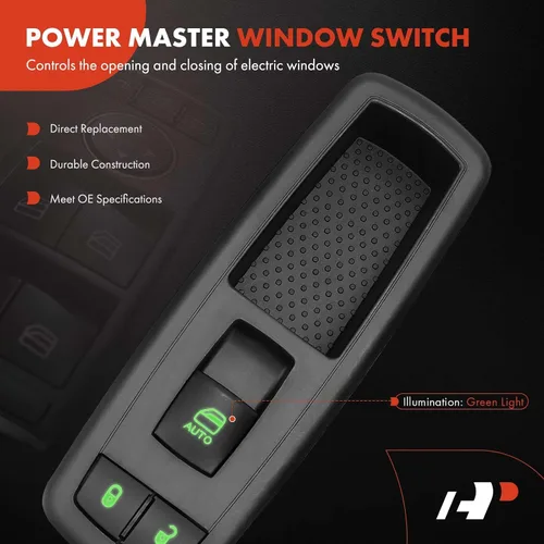Vista 3 de A-Premium Interruptor de ventana eléctrico compatible con Ram 1500 2500 3500 4500 5500 2011-2012 y Dodge Ram 1500/Ram 5500 2009-2010, Ram 2500 3500