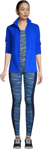 Vista 4 de Lands' End Chaqueta de forro polar con cremallera completa para mujer Royal Cobalt Regular XL (500872), Azul