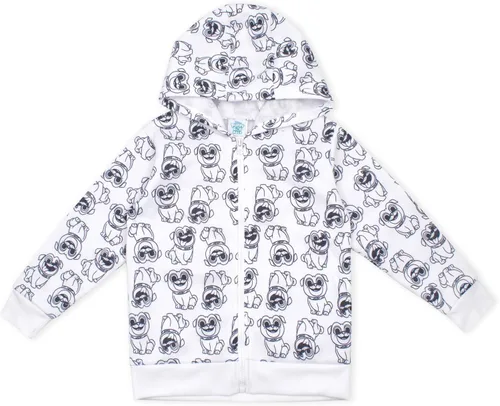 Vista 3 de Disney Conjunto de 2 piezas con capucha y sudadera con capucha para cachorros y perros color blancoazul Blanco