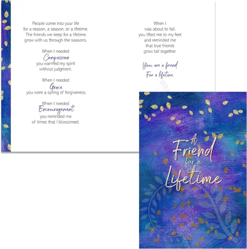 Vista 2 de Smiling Wisdom - NUEVO - Amistad - Reason Season Lifetime Friend Tarjeta de felicitación y bufanda Set de regalo - Best Friend Women BFF (Fuchsia)