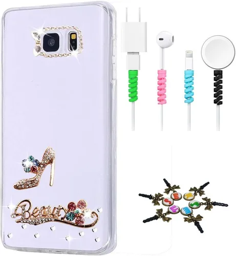 Vista 19 de Bling Case SSSGCDwCPSeries-5 - Funda con tapa y cristales brillantes, diseño 3D hecho a mano