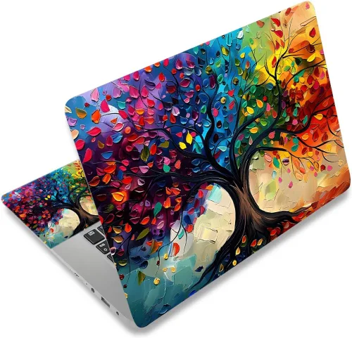 Vista 33 de Adhesivo para laptop de 12.1-15.6 pulgadas, calcomanía reutilizable universal de vinilo para laptop, protector de arte impermeable en color panal
