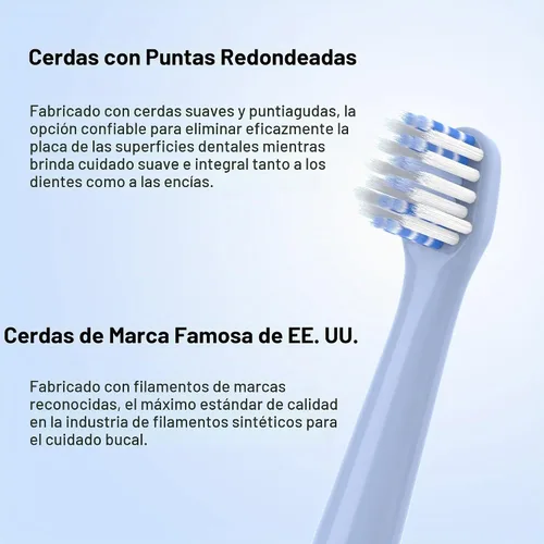 Vista 5 de Cabezales de repuesto para cepillo de dientes, paquete de 10 5 azul+5 verde