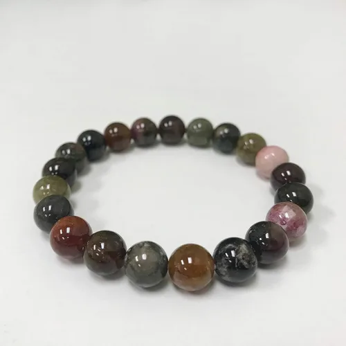 Vista 521 de Gem Avenue Handmade Round Bead Stretch Bracelet Unisex Natural Stone Beaded Jewelry for Men & Women, Elastic Wristband for Daily Wear