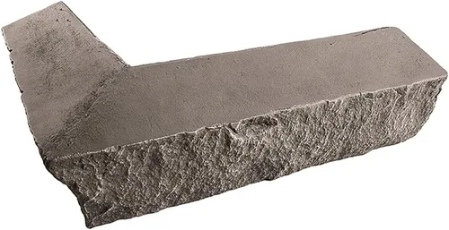Vista 9 de GenStone Panel de esquina interior de 90 grados de piedra apilada de imitación de 22.5" x 12" en color amanecer del desierto para proyectos