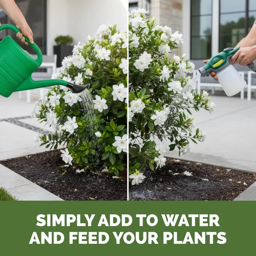Vista 6 de Fertilizante Gardenia: alimento líquido para plantas para más flores, hojas verdes ricas y desarrollo de raíces más fuerte, 8 onzas