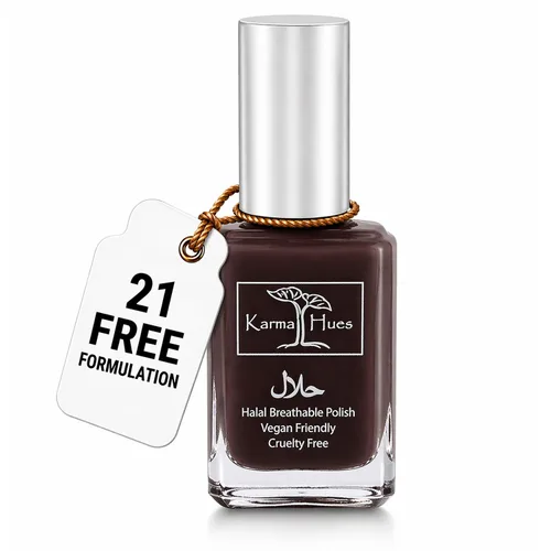 Vista 21 de Karma Naturals - Esmalte de uñas Halal certificado – transpirable y permeable al agua, apto para Wudu (Aabidah)