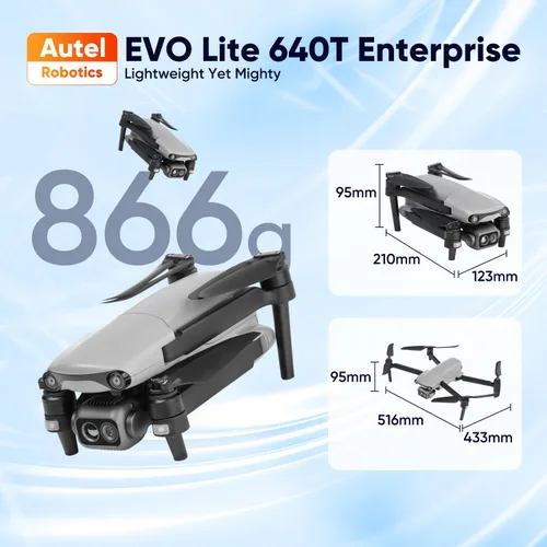 Vista 2 de Autel Robotics EVO Lite 640T Enterprise Bundle, 30.55 oz Ligero
