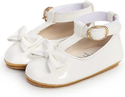 Vista 3 de Zapatos deportivos de piel sintética para bebés, niños y niñas, suela de goma suave, mocasines para recién nacidos, Oxford, zapatos para cuna