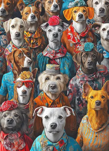 Vista 10 de Lucky Puzzles - Perros en el baño: Una cola de inodoro - Rompecabezas de 1000 piezas para adultos Rompecabezas gracioso de perros Rompecabezas