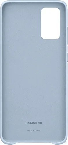 Vista 3 de Samsung Funda para Galaxy S20+ Plus, cubierta trasera de cuero, color azul (versión de EE. UU. con garantía), modelo: EF-VG985LLEGUS