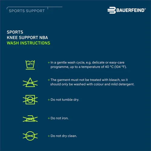 Vista 7 de Bauerfeind - Rodillera de compresión deportiva para rodillas NBA - Diseño ligero con zonas de agarre para alivio del dolor en la rodilla de Negro