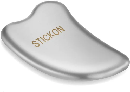 Vista 2 de STICKON Herramienta de masaje de raspado Gua Sha de acero inoxidable, herramientas IASTM, gran herramienta de movilización de tejidos blandos