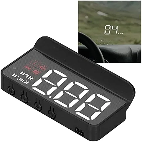 Vista 6 de Coche, HUD Proyector Multifunción Medidor de Alarma de Alarma de Fatiga Conducción Recordatorio