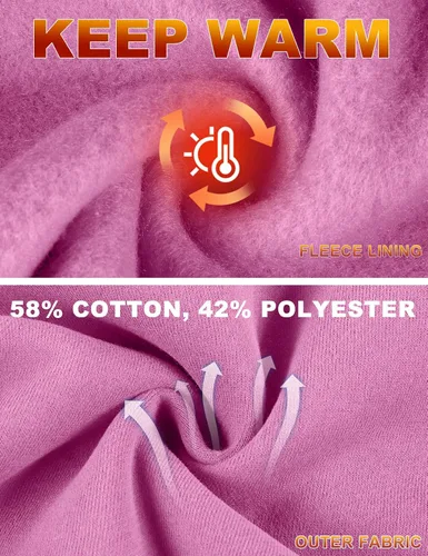 Vista 40 de Kissonic Conjunto deportivo de forro polar para mujer, 2 piezas, sudadera con capucha y pantalones deportivos