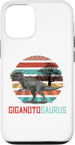 Vista 27 de Funda para iPhone 11 Pro Max Giganotosaurus Retro T rex dinosaurio prehistórico para el Día del Padre