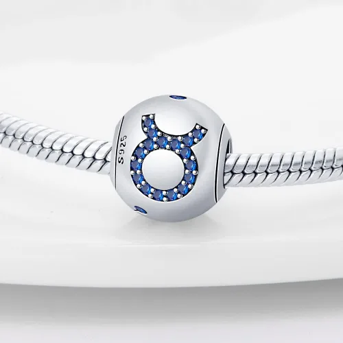 Vista 57 de Pandach 12 dijes de cumpleaños con signo del zodiaco de plata de ley 925 con piedra natal para mujer, pulsera, collar, pulsera, regalo para mujeres