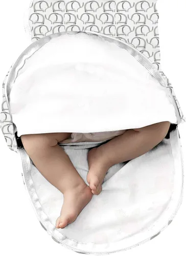 Vista 3 de SwaddleMe Luxe Easy Change Swaddle, Ellie Elephant/Triángulo Gris, S/M (0-3 meses)