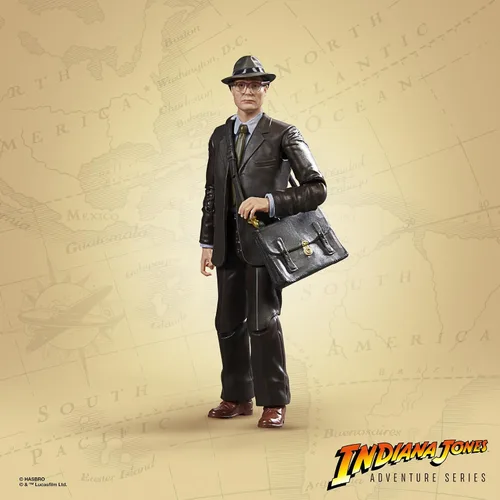 Vista 5 de Indiana Jones y La Dial del Destino Serie de Aventuras Figura de Acción Doctor Jürgen Voller, Figuras de Acción de 6 Pulgadas para Niños a Partir