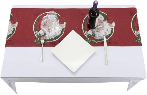 Vista 3 de rockcloud Camino de mesa decorativo de algodón de 13 x 67 pulgadas para cenas familiares o reuniones, fiestas en interiores o exteriores