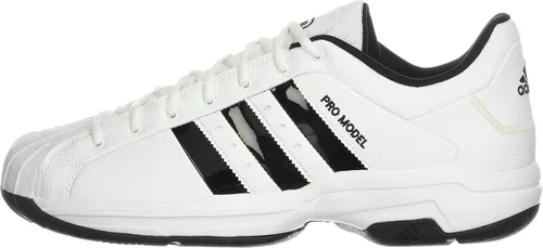 Vista 8 de adidas Tenis de baloncesto unisex para adultos Pro Model 0.07oz, Ftwr White-core Black-core Black