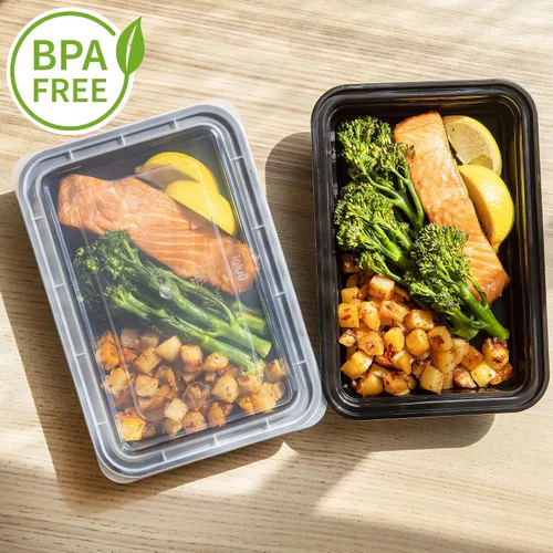 Vista 4 de Igluu Meal Prep Contenedores reutilizables (paquete de 10) 1 compartimento