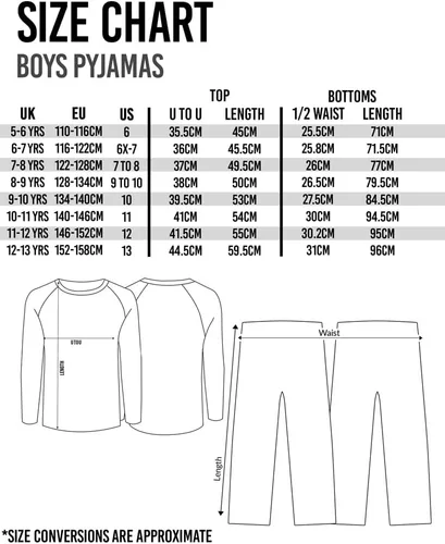 Vista 2 de PlayStation Pijama de manga larga para niños y niños, color negro