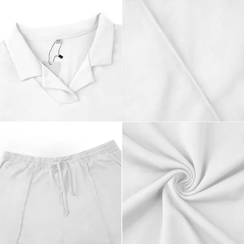 Vista 4 de Lexiart Conjunto casual de 2 piezas para hombre, conjunto de chándal de verano para playa hawaiana