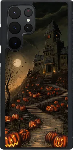Vista 28 de Funda para Samsung Galaxy S20 5G - Funda de teléfono con patrón de casa embrujada de Halloween - Funda de TPU con protección de absorción de impactos