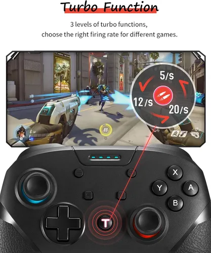 Vista 6 de TXLBTTL Controlador de interruptor controlador inalámbrico Pro para interruptor mando a distancia con joystick para juegos accesorios de consola