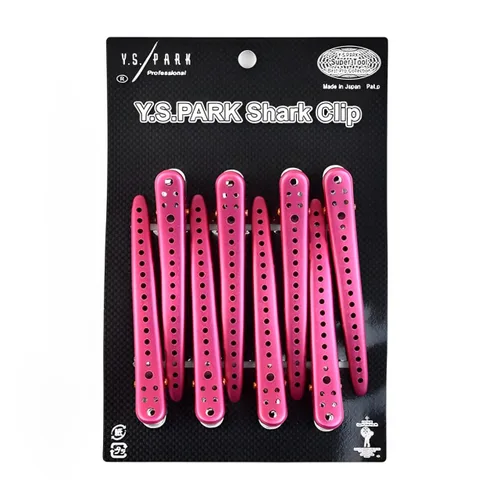 Vista 5 de Y.S.Park Pinza para el cabello Shark 8 piezas (negro metal)