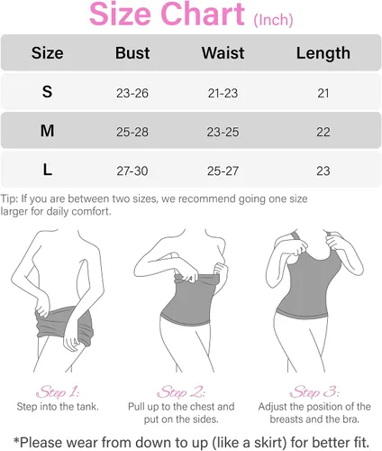 Vista 5 de Shapewear - Camiseta sin mangas para mujer, con control de abdomen, acanalada, cuello cuadrado, sin costuras, de compresión, shapermint
