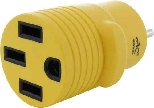 Vista 19 de AC WORKS Generador a adaptador RV de 30 amperios (L5-20 20A 3 clavijas de bloqueo compacto) Amarillo