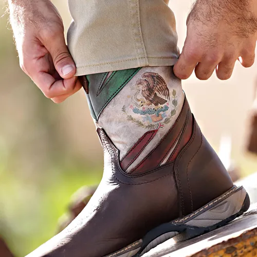 Vista 8 de CEBU Botas vaqueras Thunder Western para hombre - Punta cuadrada