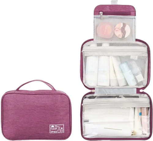Vista 8 de Juego de neceser para mujer, para accesorios, bolsa de maquillaje, artículos de tocador de agua, contenedor de champú, artículos de aseo