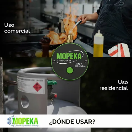Vista 5 de Mopeka Pro + Sensor Celular - Sensor Ultrasónico Bluetooth y Celular Para Tanques de Propano de Acero - Perfecto Para Tanques de Propano - Hasta