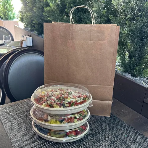 Vista 9 de Cuencos de burrito ovalados desechables de fibra compostable de 32 onzas con tapas de cúpula, resistentes, ecológicos, bagazo natural sin blanquear