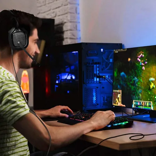Vista 6 de SAMERIVER Cable A10 de repuesto con control de volumen cable A40 funciona con cable de auriculares A40A40 cable de auriculares A10 para Xbox One PS4