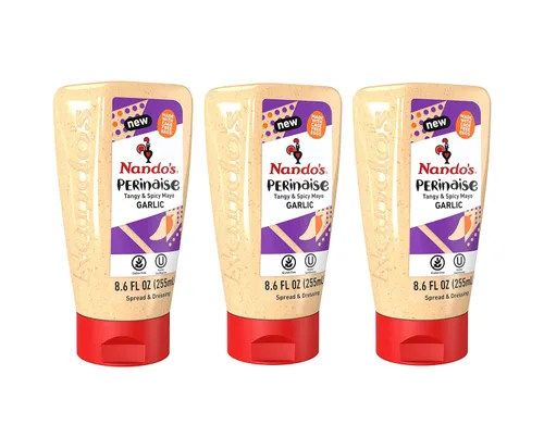 Vista 12 de Nando's PERinaise - Paquete variado de mayonesa picante, perinesa original, perinesa de ajo, perinesa picante, untado y aderezo saborizado, 8.5