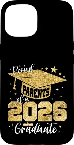 Vista 6 de Proud Parents of a Class of 2026 Graduate Senior Graduation Case for iPhone 16